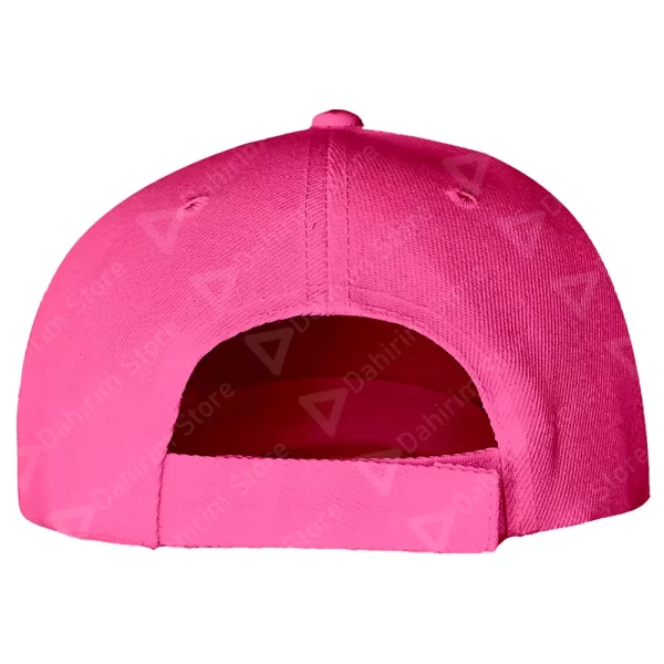 Atras Gorra Flexible Rosa Lisa de Acrílico Deportiva