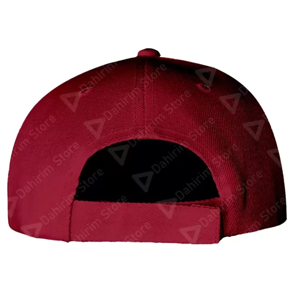 Atras Gorra Flexible Vino Lisa de Acrílico Deportiva