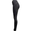 BBP Leggins Mallon Licra Mujer Dama Unitalla Pretina Ancha Gris Lateral