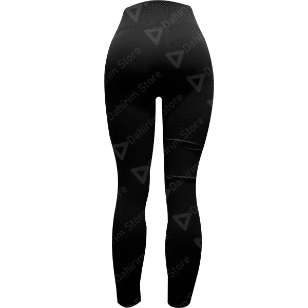 BBP Leggins Mallon Licra Mujer Dama Unitalla Pretina Ancha Negro Atras