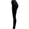 BBP Leggins Mallon Licra Mujer Dama Unitalla Pretina Ancha Negro Lateral