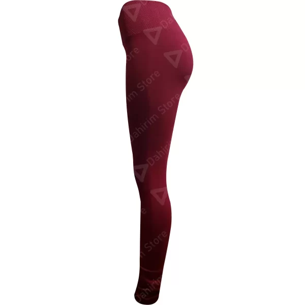 BBP Leggins Mallon Licra Mujer Dama Unitalla Pretina Ancha Vino Lateral