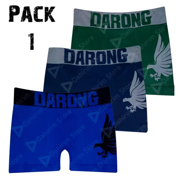 3 Boxer Para Hombre Largos de Licra Mediano BF01DL23M3P Pack 1