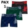 3 Boxer Para Hombre Largos de Licra Mediano BF01DL23M3P Pack 5