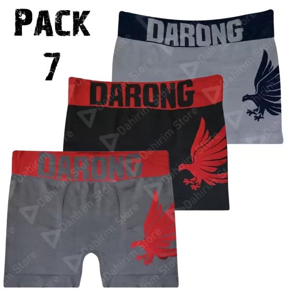 3 Boxer Para Hombre Largos de Licra Mediano BF01DL23M3P Pack 7