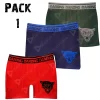 3 Boxer Para Hombre Largos de Licra Grande BF10BY11G3P Pack 1