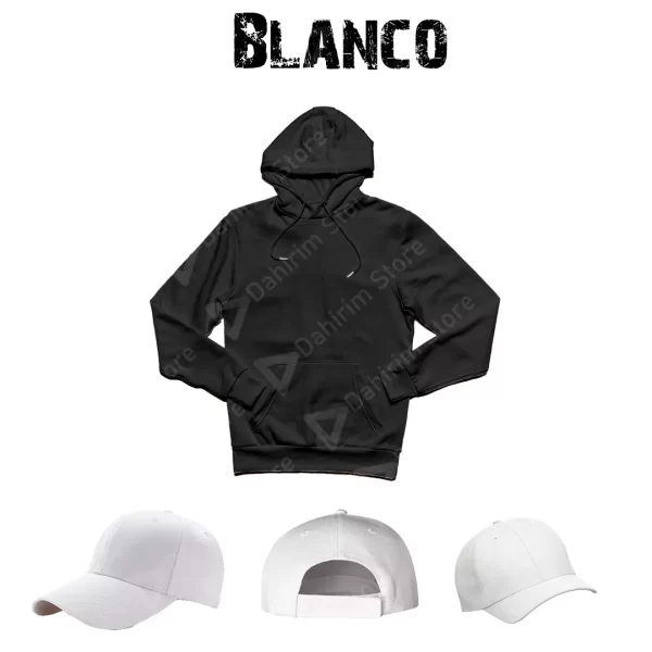 Conjunto Sudadera Gorra Blanco