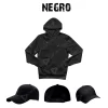 Conjunto Sudadera Gorra Negro