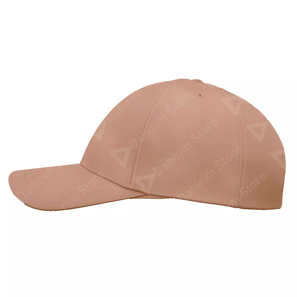 Costado Gorra Flexible Beige Lisa de Acrílico Deportiva