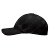 Costado Gorra Flexible Negra Lisa de Acrílico Deportiva