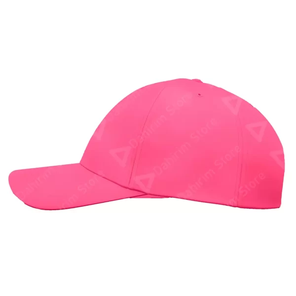 Costado Gorra Flexible Rosa Lisa de Acrílico Deportiva