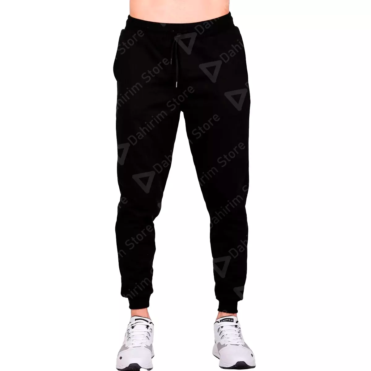 Pants Skinny XL Deportivo Para Hombre Negro FU409 Frente