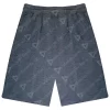 Short Bermuda Gris Pantalones Cortos Para Hombre FU430MN Atras