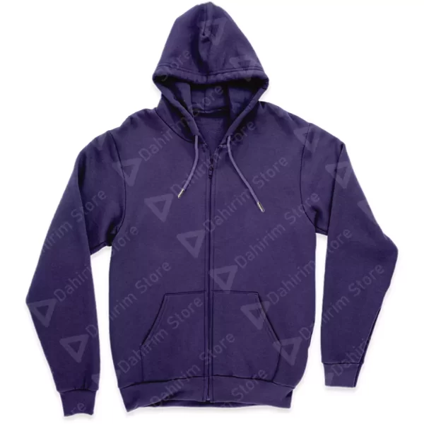 Sudadera Hoodie Con Cierre HDJ191210 Dahirim Store Morado Frente