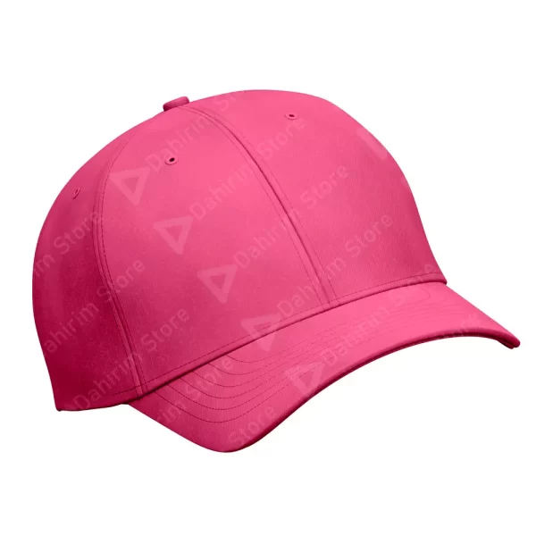 Lateral Gorra Flexible Rosa Lisa de Acrílico Deportiva