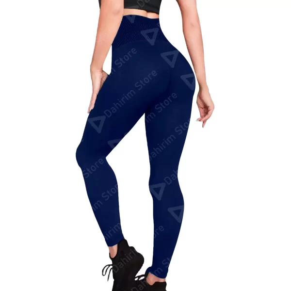 Leggings Cintura Alta Mujer Unitalla Azul Marino, Estirable, Deportivo, Entrenamiento, Gimnasio, Atletismo, Uso Diario, Yoga