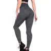 Leggings Cintura Alta Mujer Unitalla Gris, Estirable, Deportivo, Entrenamiento, Gimnasio, Atletismo, Uso Diario, Yoga