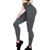 Leggings Cintura Alta Mujer Unitalla Gris, Estirable, Deportivo, Entrenamiento, Gimnasio, Atletismo, Uso Diario, Yoga