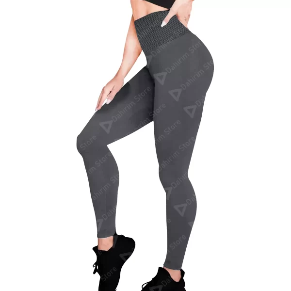 Leggings Cintura Alta Mujer Unitalla Gris, Estirable, Deportivo, Entrenamiento, Gimnasio, Atletismo, Uso Diario, Yoga