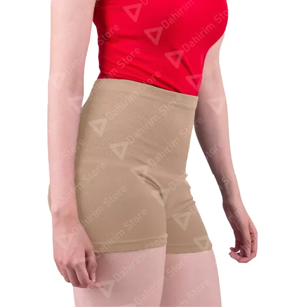 Short Licra Pretina Ancha Mujer Unitalla N1 Beige Frente