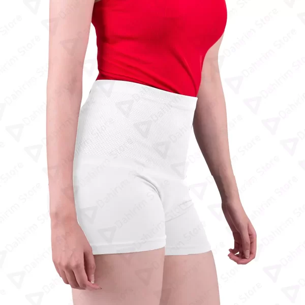 Short Licra Pretina Ancha Mujer Unitalla N1 Blanco Frente