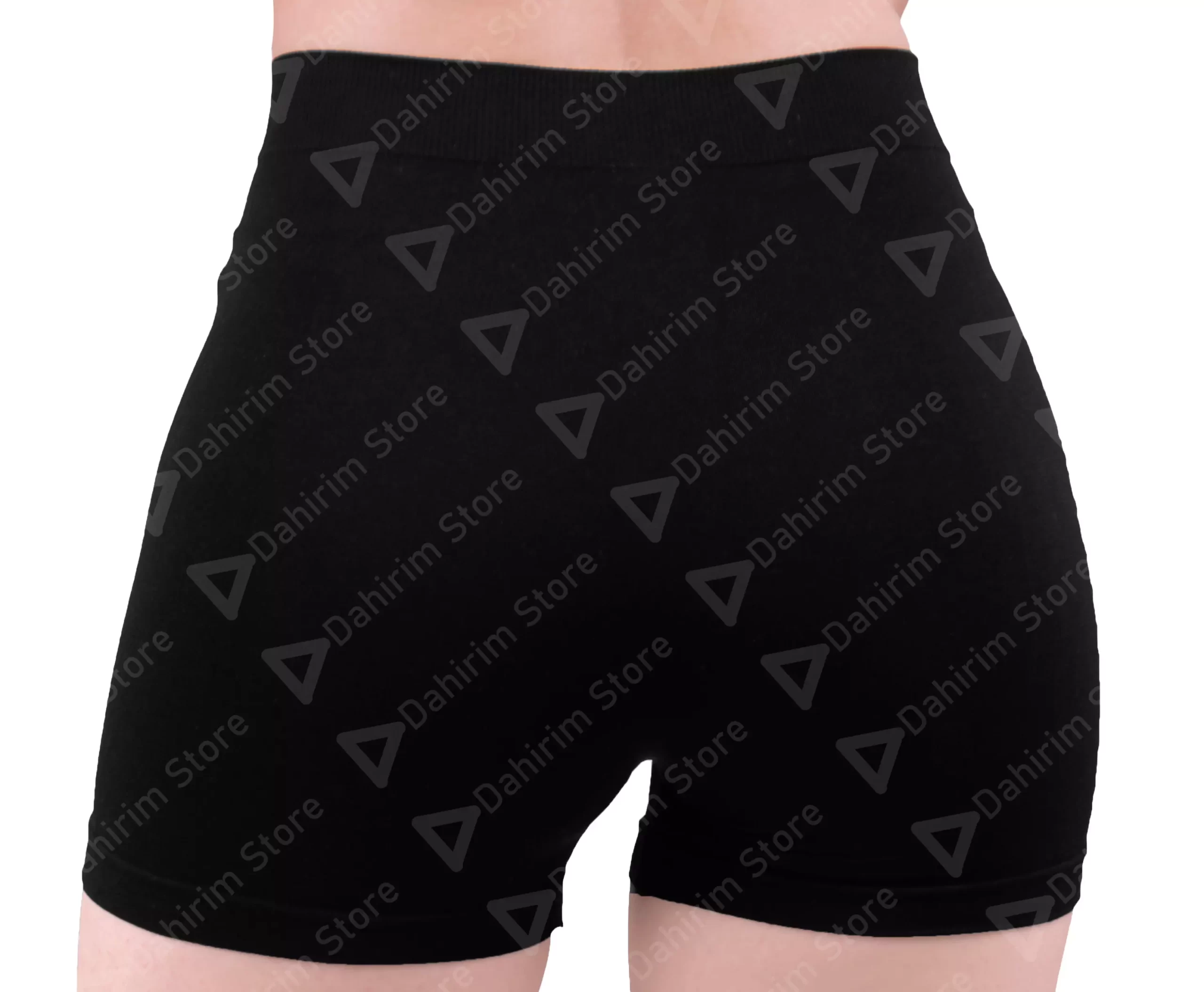 Short Licra Pretina Normal Mujer Unitalla N2 Negro Atras